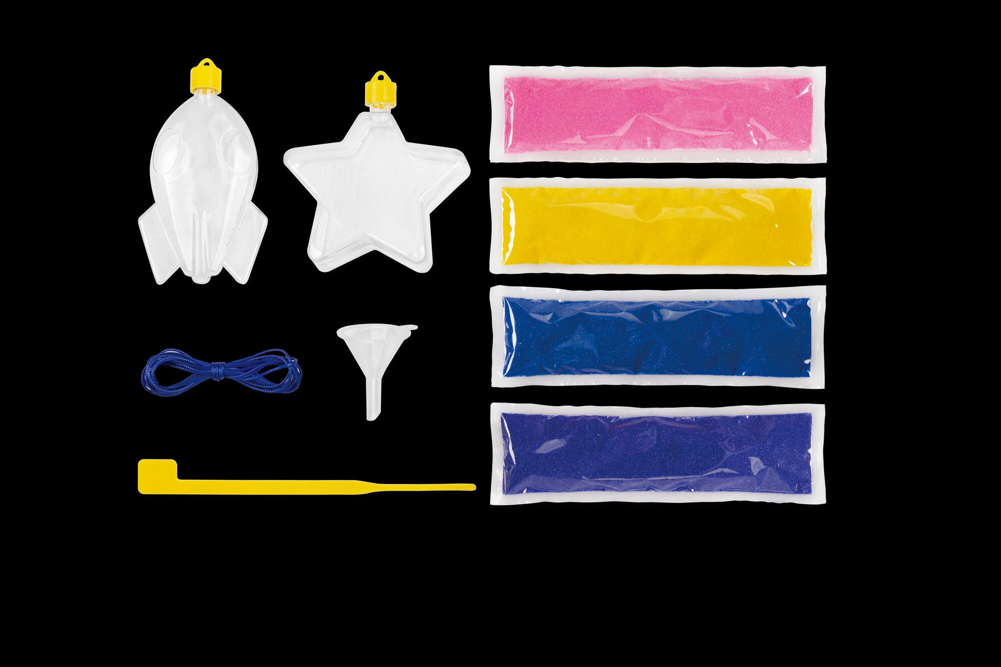 Summer Glow-in-the-Dark Rocket & Star Sand Art Kit by Creatology™